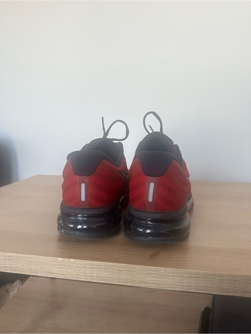 Nike Men’s Red and Black Air Max 2017 Sneaker - Picture 2 of 10